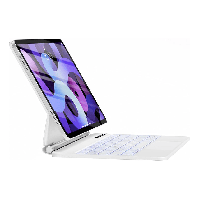 Teclado Magnético Touch Para iPad Pro 12.9 2018 3gen Blanco