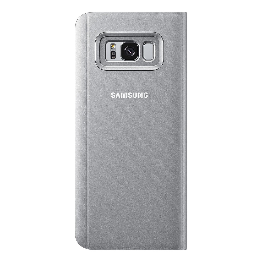 Case Samsung S-view Flip Cover Para Galaxy S8 Plus Plateado 3