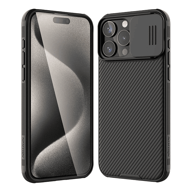 Case Nillkin Camshield Pro Para iPhone 15 Pro 6.1 Negro