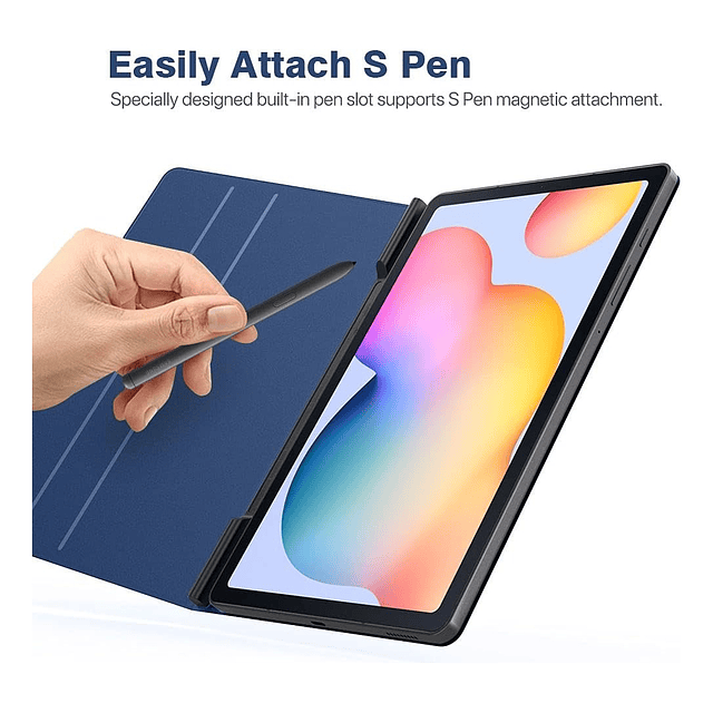 Case Moko Galaxy Tab S6 Lite P610 P615 (2020) / P613 P619 (2022) / P620 P625 (2024) Con Pen Holder Navy