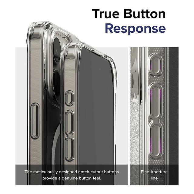 Case Ringke Fusion Magsafe Para iPhone 15 Pro Max 6.7 Clear