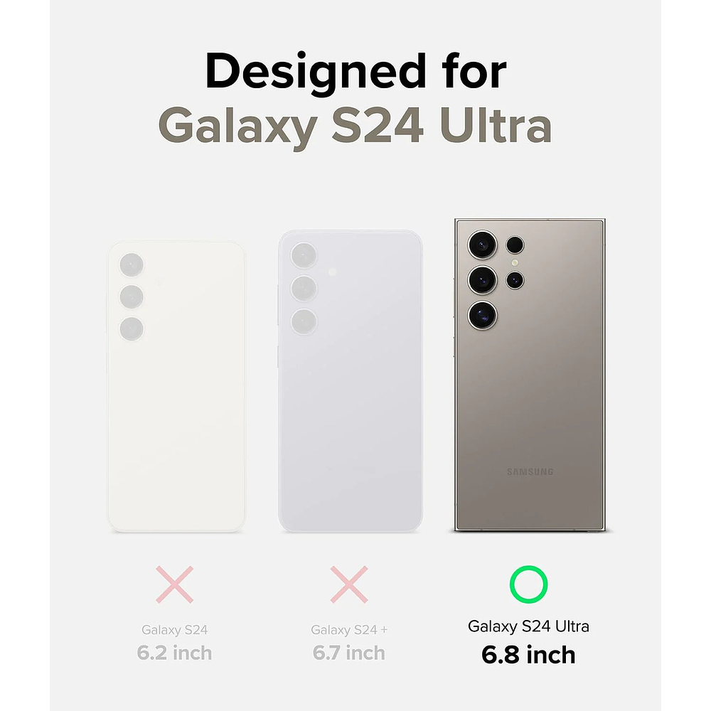 Case Ringke Fusion Magsafe Para Galaxy S24 Ultra Clear 7