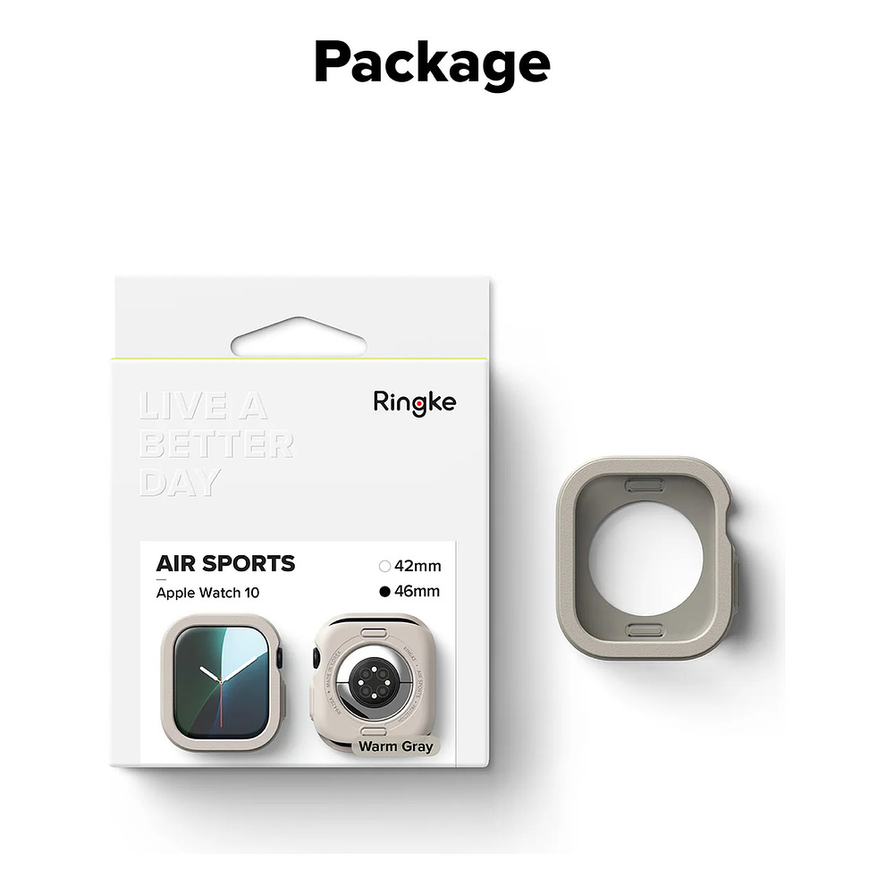 Case Ringke Air Para Apple Watch Serie 10 46mm Gray 9