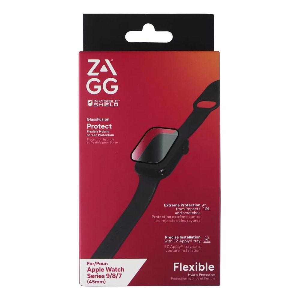 Mica Protector De Pantalla Zagg Para Apple Watch 7 8 9 45mm 5