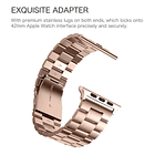 Correa De Acero Fintie Para Apple Watch Serie 10 46mm Bronce 3