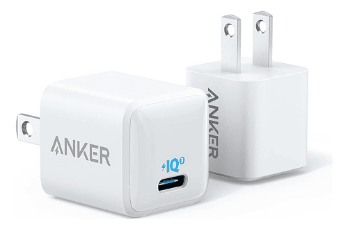 Anker Cargador 20w Para iPhone 12 Pro Max 6.7 / iPhone 12 Pro 6.1 / iPhone 12 Normal 6.1 / iPhone 12 Mini 5.4 2-pack