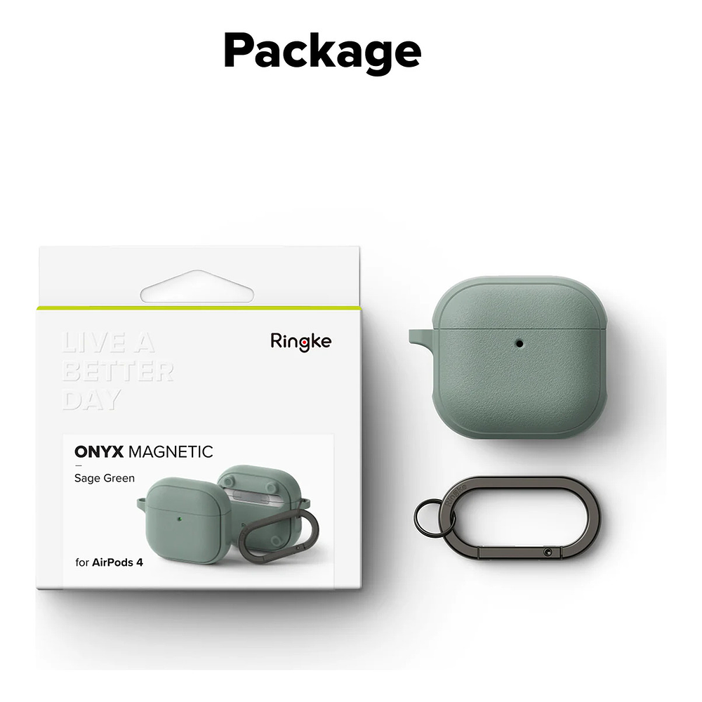 Case Ringke Onyx Magsafe Para AirPods 4 | 4ta Gen (2024) 10