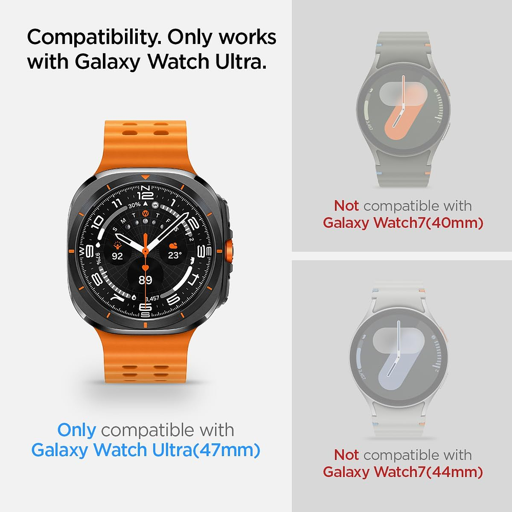 Mica D Vidrio Spigen Ezfit Para Galaxy Watch (Watch7) Ultra 47mm 2pcs 2