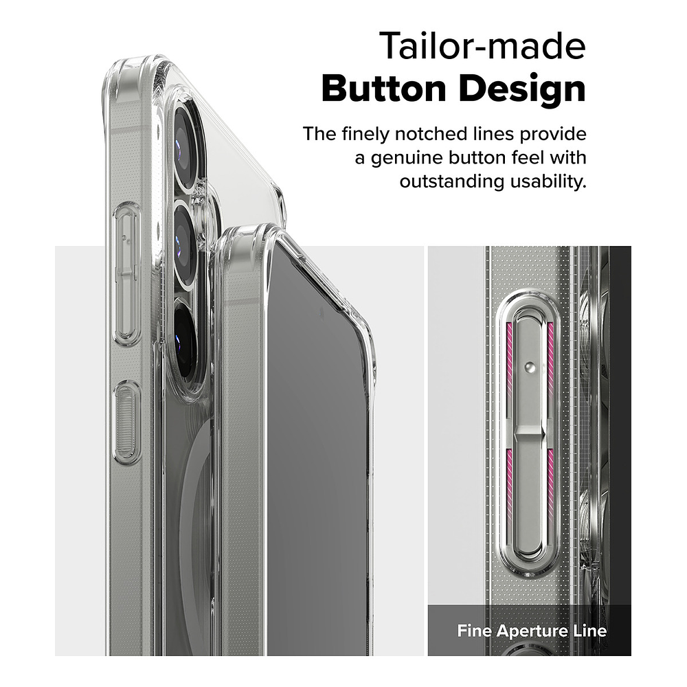 Case Ringke Fusion Magsafe Para Galaxy S25 Plus Clear 9