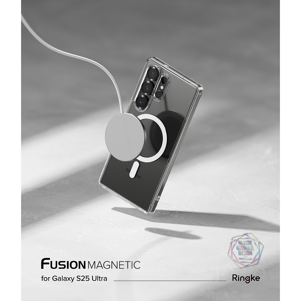 Case Ringke Fusion Magsafe Para Galaxy S25 Ultra Clear 2