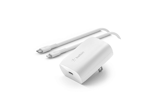Cargador Belkin 30w Para iPhone 12 Pro Max 6.7 / iPhone 12 Pro 6.1 / iPhone 12 Normal 6.1 / iPhone 12 Mini 5.4 con cable