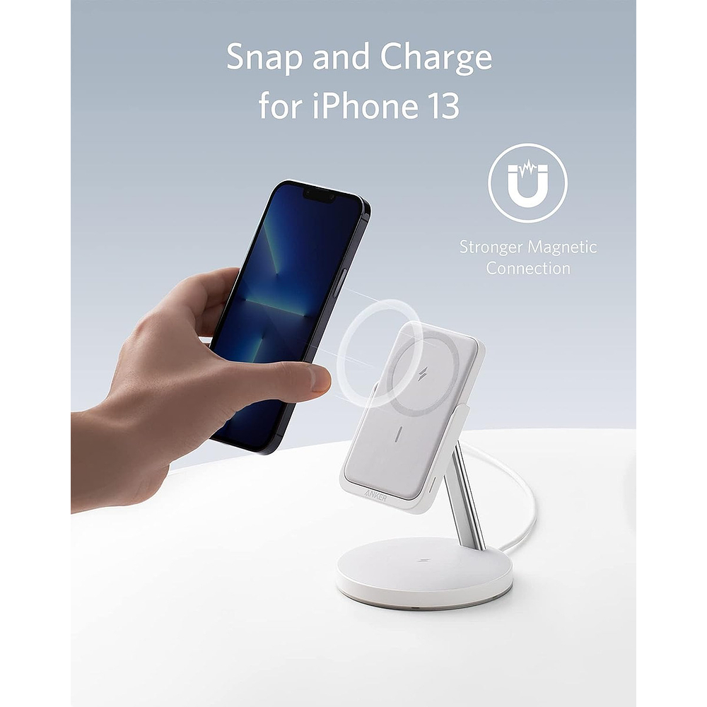 Cargador Batería Anker Magsafe Stand Para iPhone 17 Pro Max 6.9 | iPhone 17 Pro 6.3 | iPhone 17 Normal 6.3 | iPhone 17 Air 6.5 4