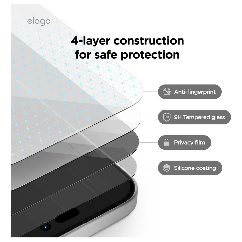 Protector Pantalla Mica Antiespía Para Iphone 17 Normal 6.1 2