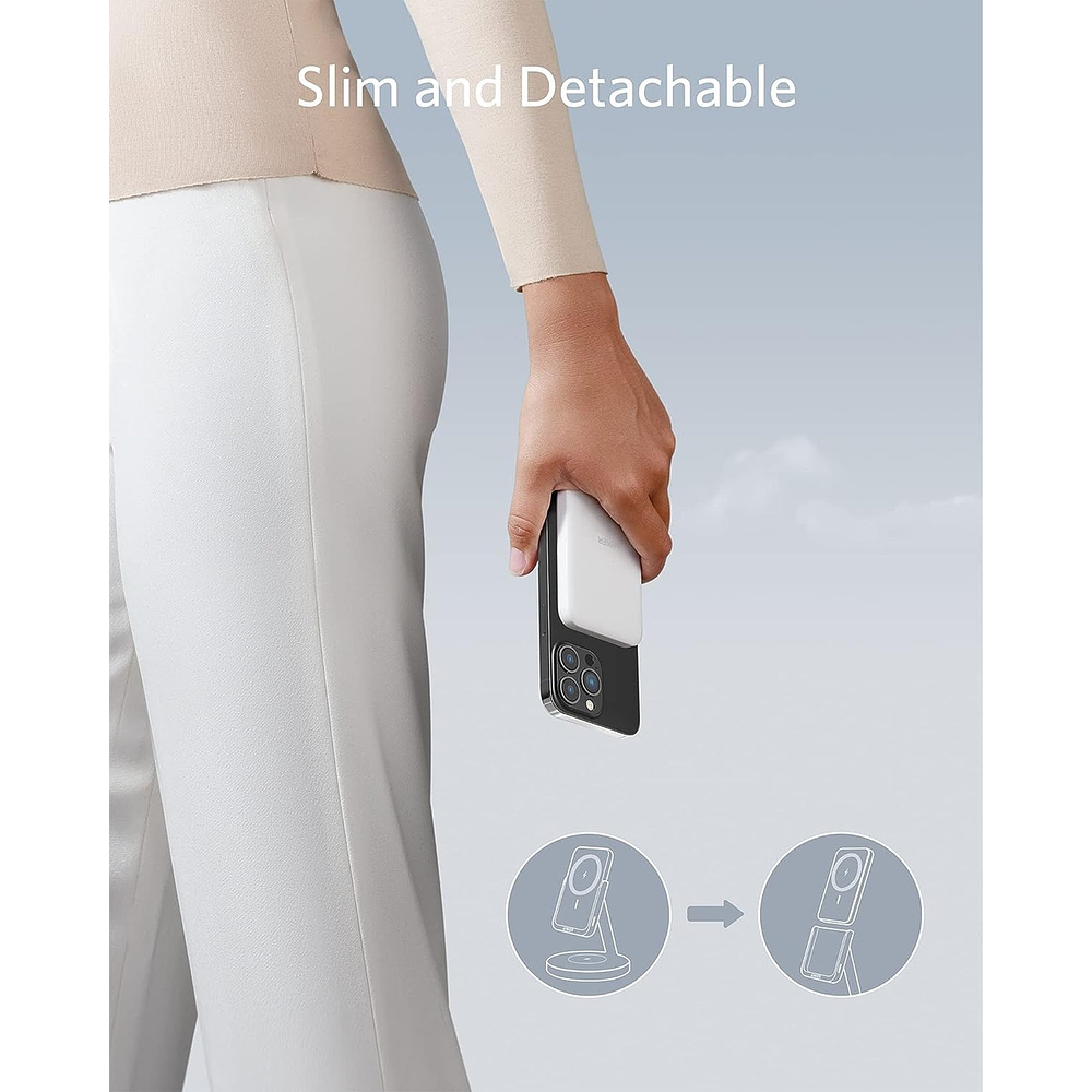 Cargador Batería Anker Magsafe Stand Para iPhone 17 Pro Max 6.9 | iPhone 17 Pro 6.3 | iPhone 17 Normal 6.3 | iPhone 17 Air 6.5 5