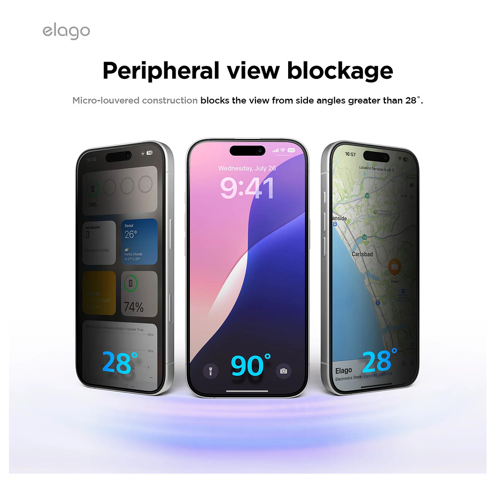 Protector D Pantalla Mica Antiespía Para Iphone 17 Air 6.5 3