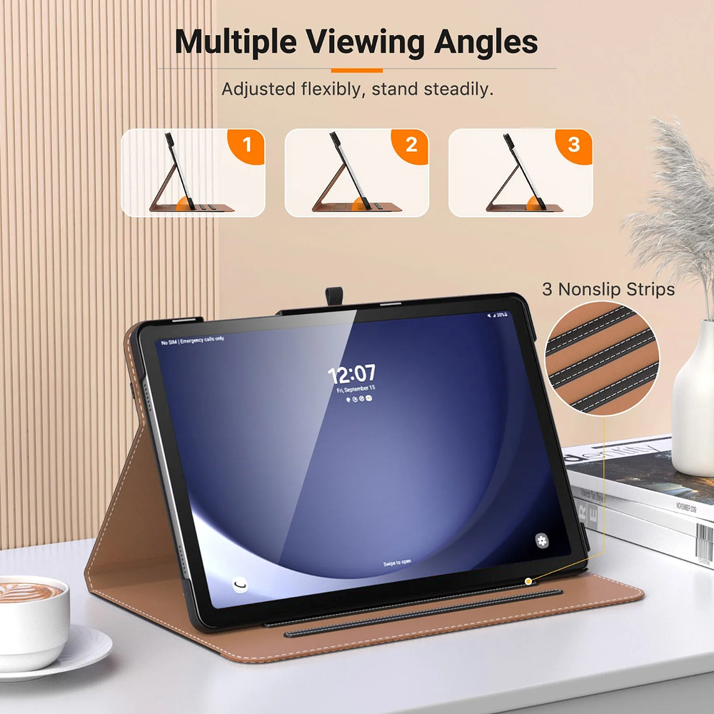 Funda Denim Folio Para Galaxy Tab A11 Plus X230 X236 Case 2