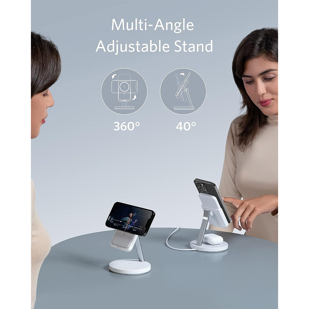 Cargador Batería Anker Magsafe Stand Para iPhone 17 Pro Max 6.9 | iPhone 17 Pro 6.3 | iPhone 17 Normal 6.3 | iPhone 17 Air 6.5 7