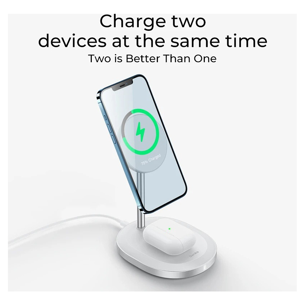 Cargador Benks Magsafe Stand Para iPhone 17 Pro Max 6.9 | iPhone 17 Pro 6.3 | iPhone 17 Normal 6.3 | iPhone 17 Air 6.5 8