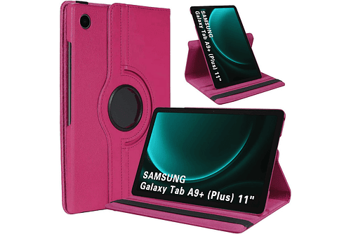 Case Giratorio Para Galaxy Tab A11 Plus X230 Funda Fucsia