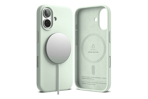 Case Ringke Silicone Magsafe Para Iphone 17 Normal 6.3 Mint