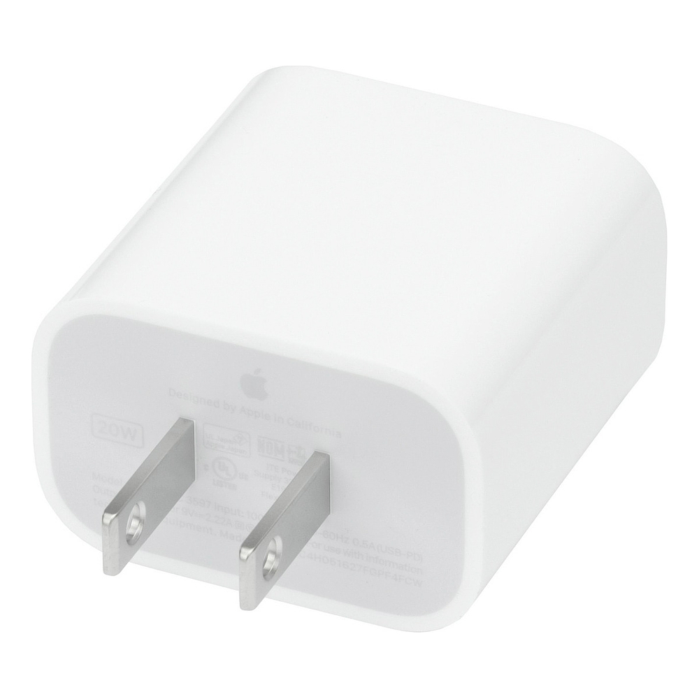 Cargador de Pared Apple 20w Usb C Para iPhone 17 Pro Max 6.9 | iPhone 17 Pro 6.3 | iPhone 17 Normal 6.3 | iPhone 17 Air 6.5 2