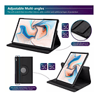 Case Giratorio Para Galaxy Tab A11 8.7 X130 X133 Funda Negro 5
