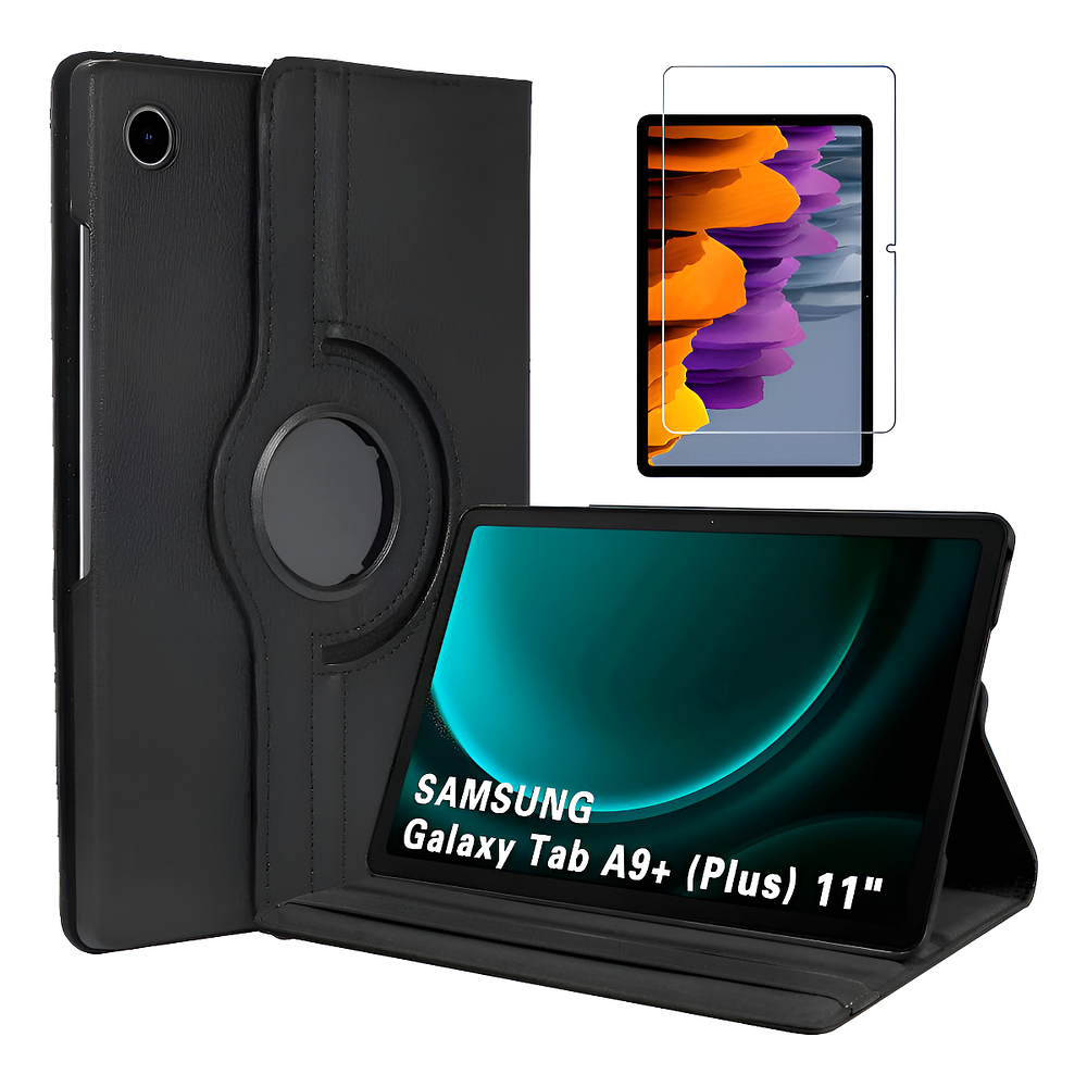 Mica + Case Giratorio Para Galaxy Tab A11 Plus X230 Estuche 1