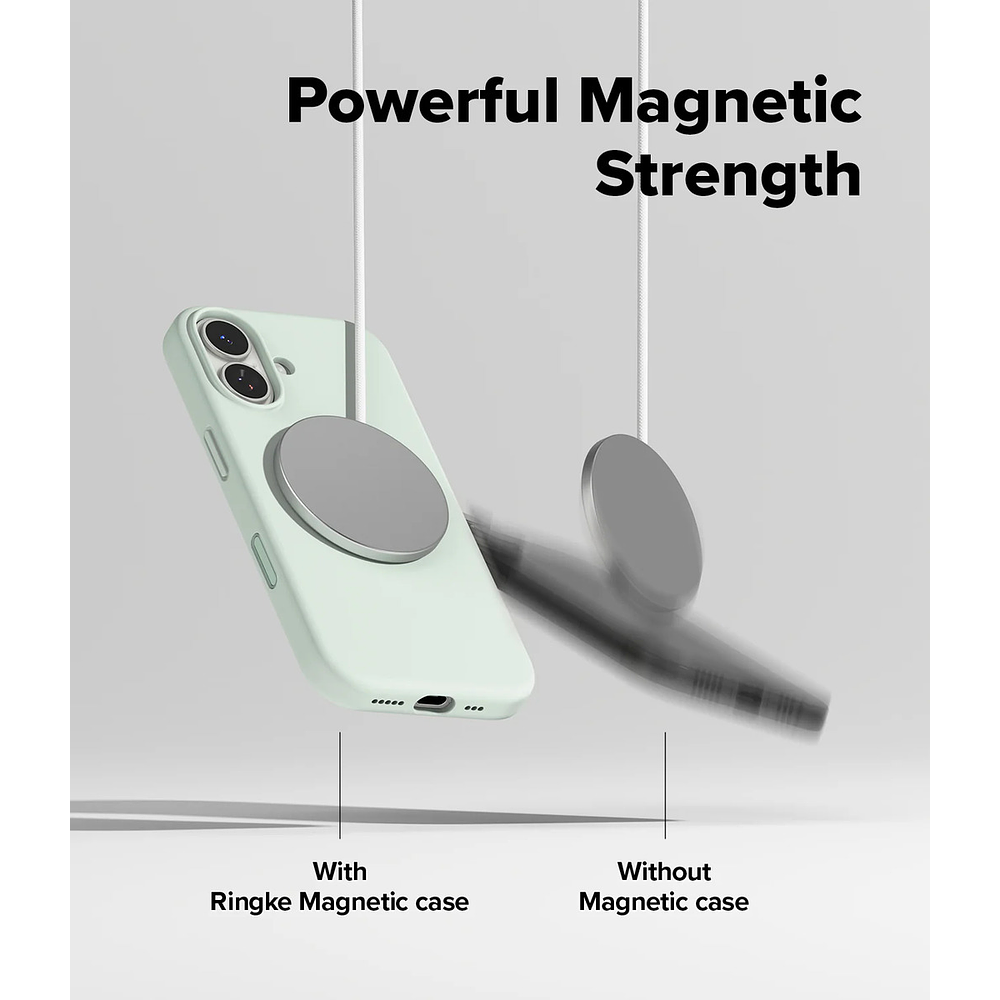 Case Ringke Silicone Magsafe Para Iphone 17 Normal 6.3 Mint 6