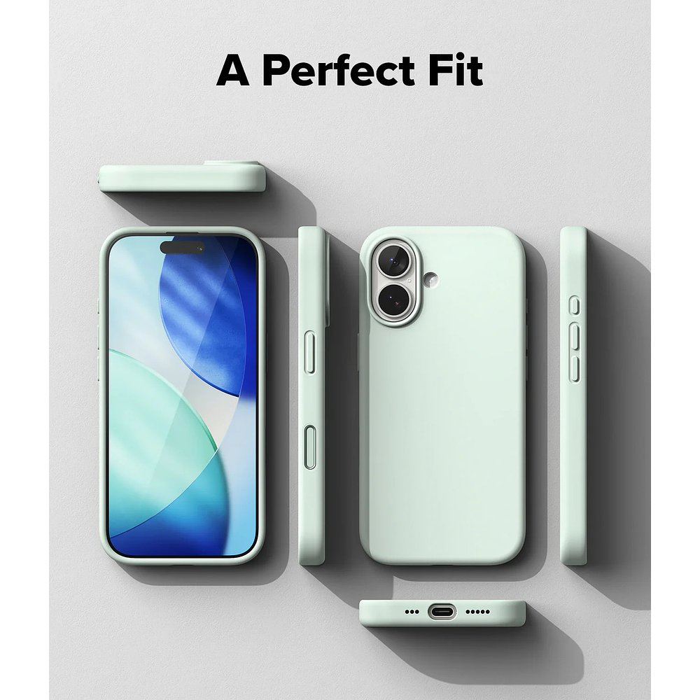Case Ringke Silicone Magsafe Para Iphone 17 Normal 6.3 Mint 7