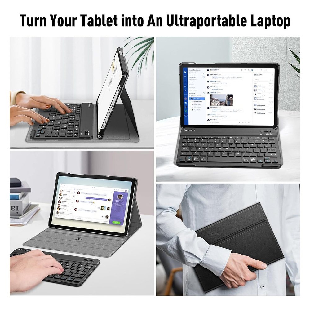 Case Con Teclado Fintie Para Galaxy Tab A11 Plus X230 X236 9