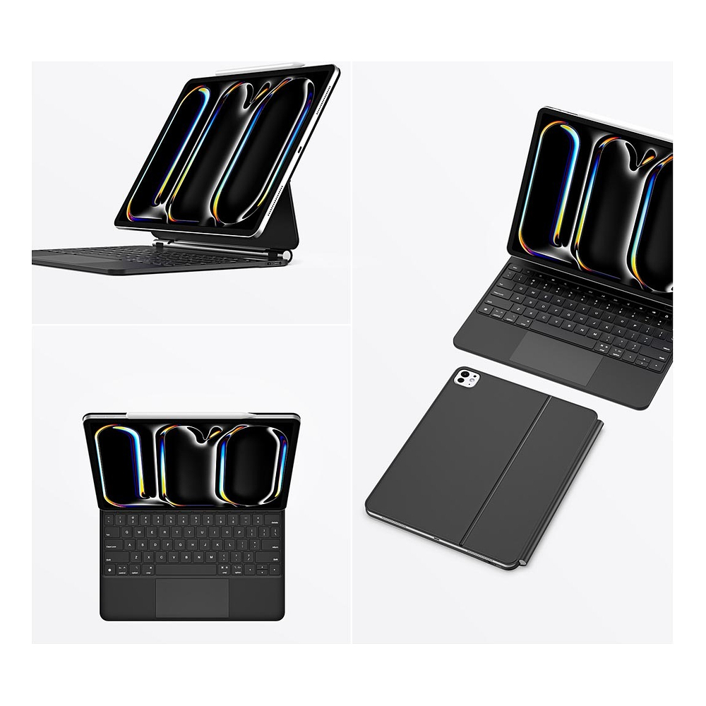 Teclado Magnético Para Ipad Pro 11 M5 2025 Negro A3357 A3358 6