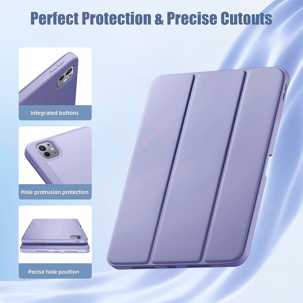 Funda Case Para Ipad Pro 11 M5 (2025) 5gen Lila A3357 A3358 4