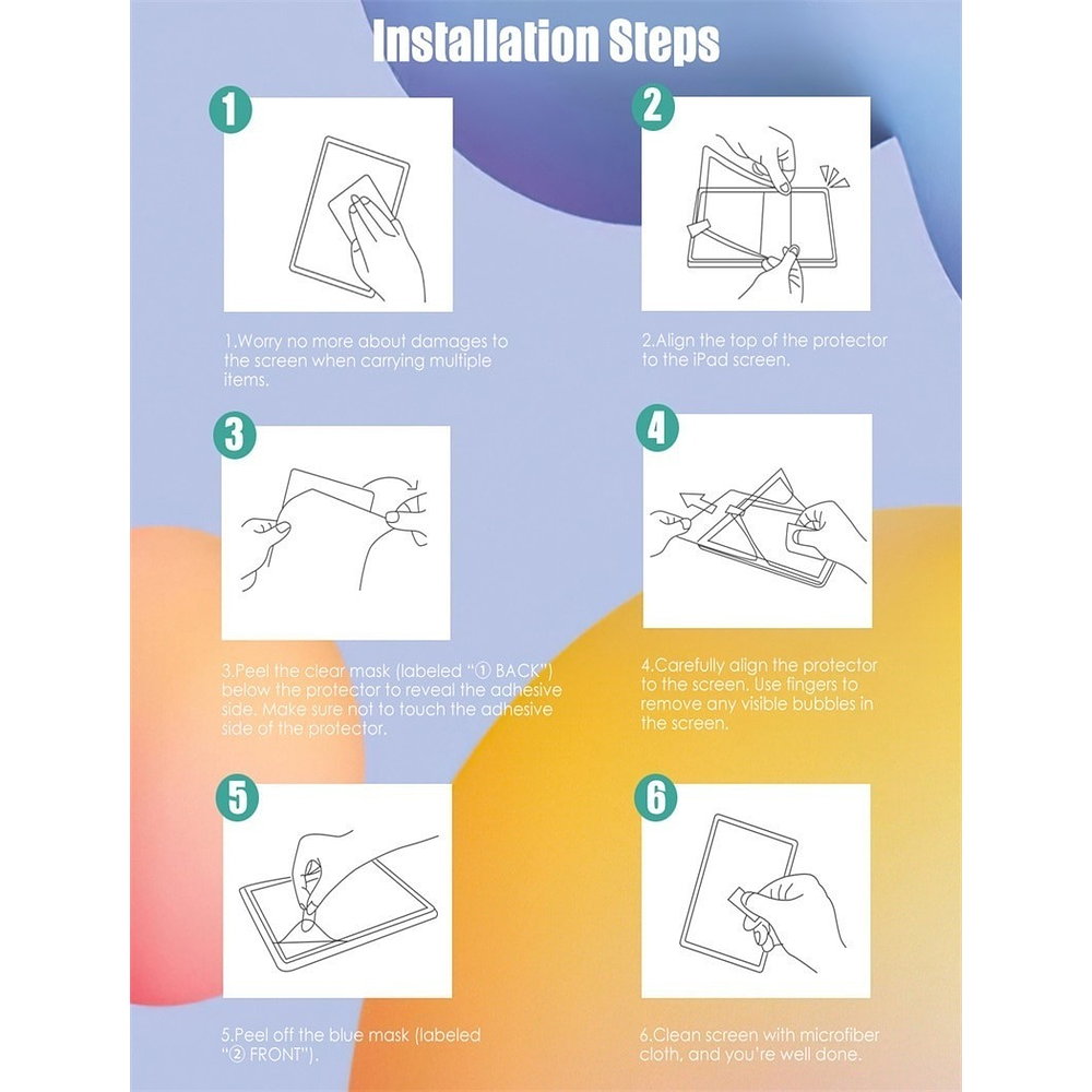 Mica Mate Tipo Papel Moko Para Galaxy Tab S11 X730 X736 1pc 6