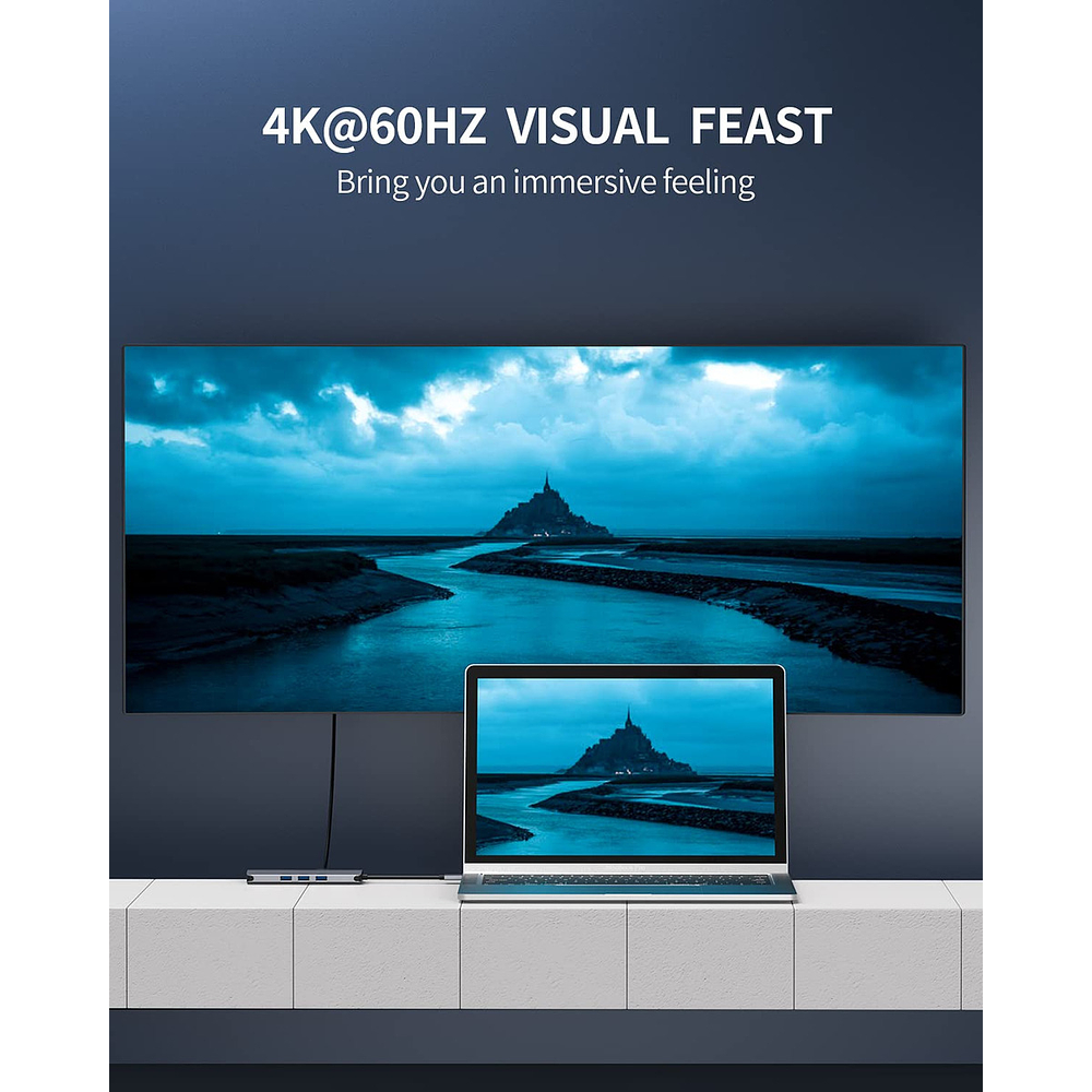 Adaptador Hub Upgrow Red 8en1 Para Galaxy Tab S11 X730 (2025 4