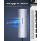 Adaptador Hub Upgrow Red 8en1 Para Galaxy Tab S11 X730 (2025 5