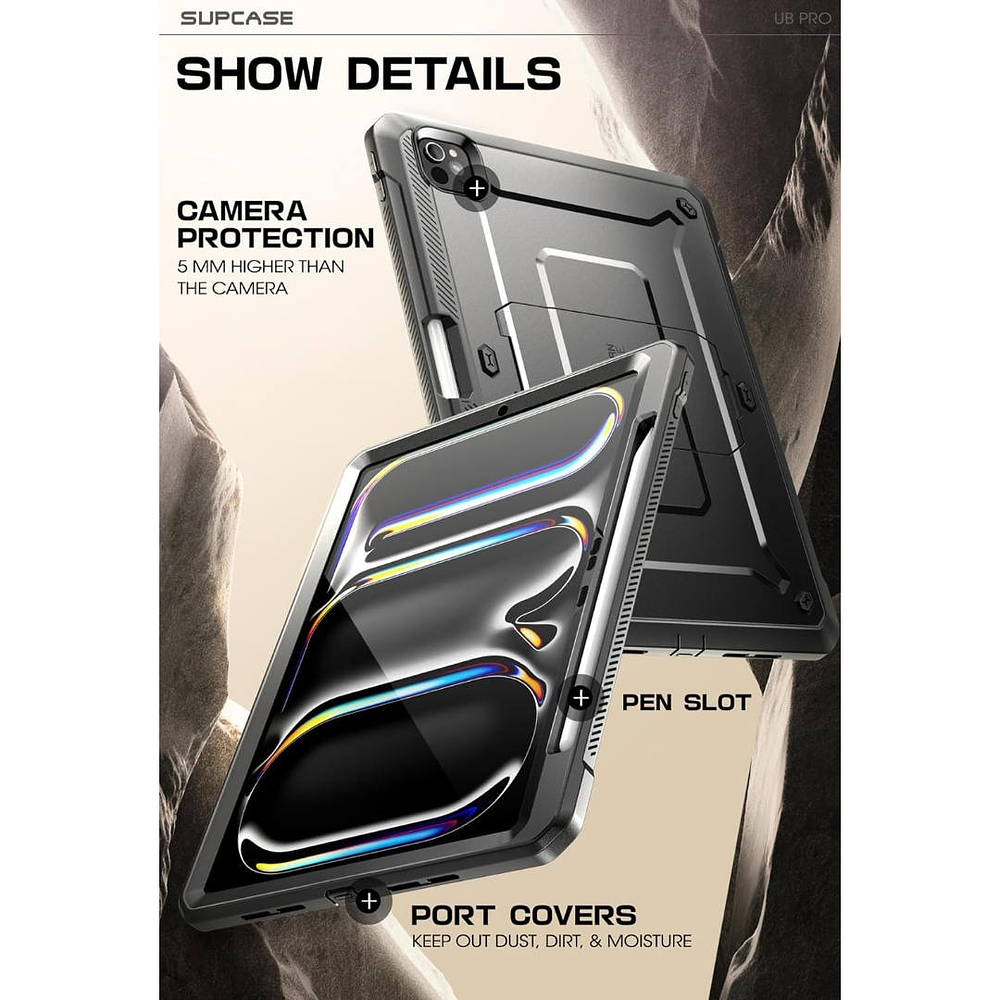Case Supcase 360° Para Ipad Pro 13 M5 (2025) A3360 A3361 7