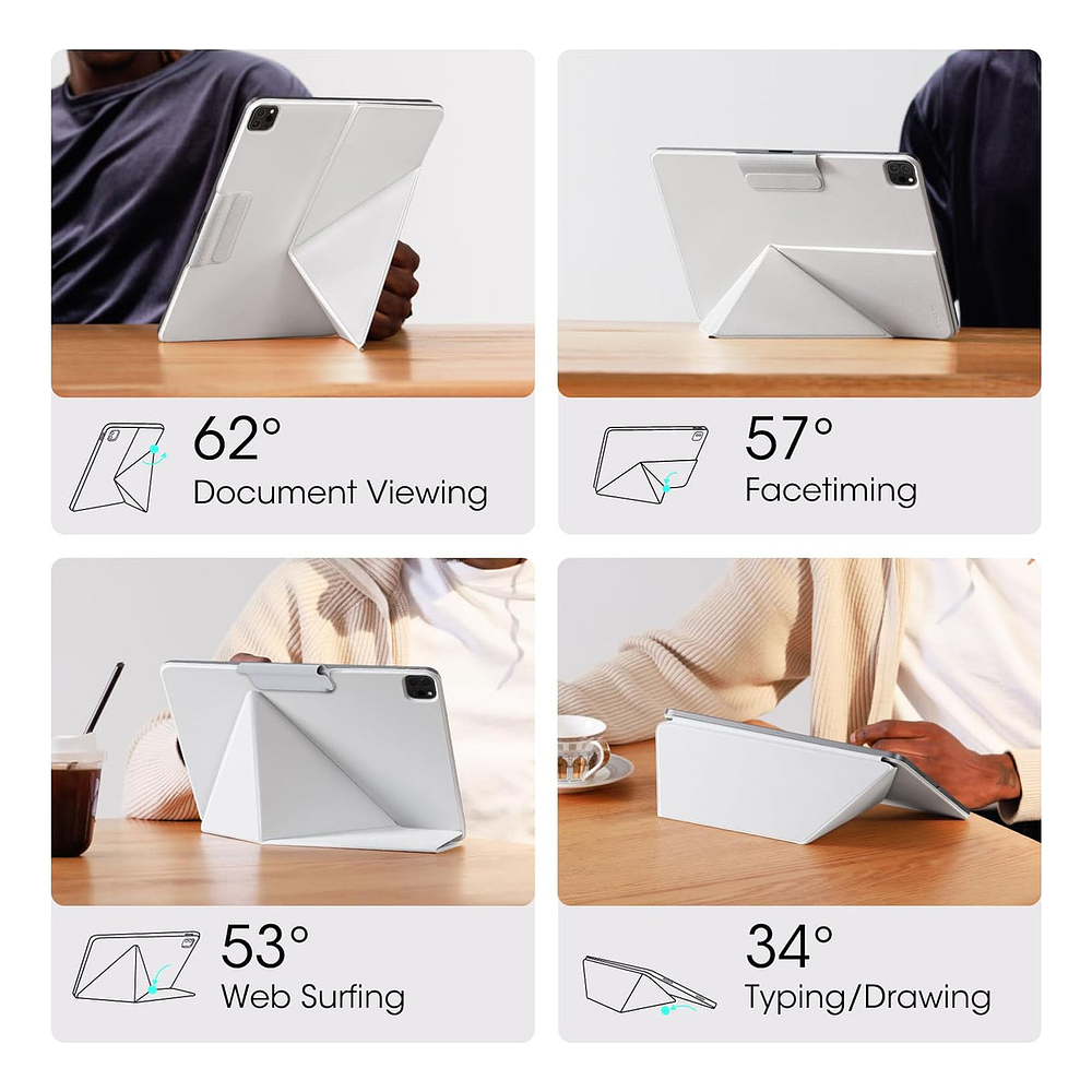 Case Benks Urban Mag Para Ipad Pro 13 M5 A3360 A3361 Blanco 7