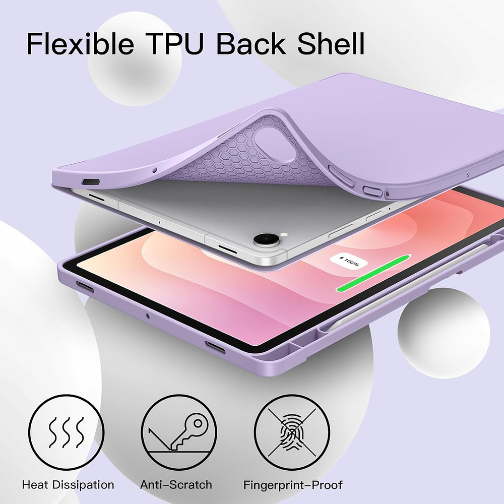 Funda Case Para Galaxy Tab S11 (2025) X730 X736 Lila 5