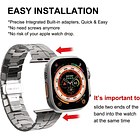 Correa Acero Inoxidable Para Apple Watch Serie 11 46mm Iron 3