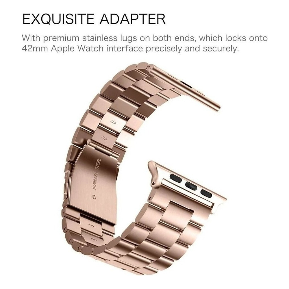 Correa De Acero Fintie Para Apple Watch Serie 11 46mm Bronce 3