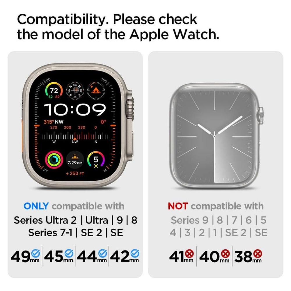 Correa Spigen Durapro Flex Ultra Para Apple Watch 11 46mm Ng 6