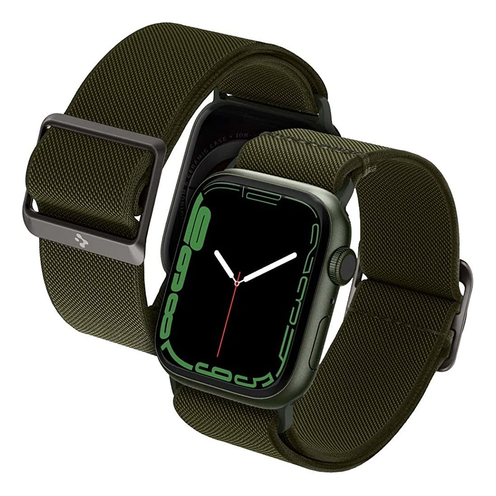Correa De Nylon Spigen Para Apple Watch Serie 11 46mm Khaki 3