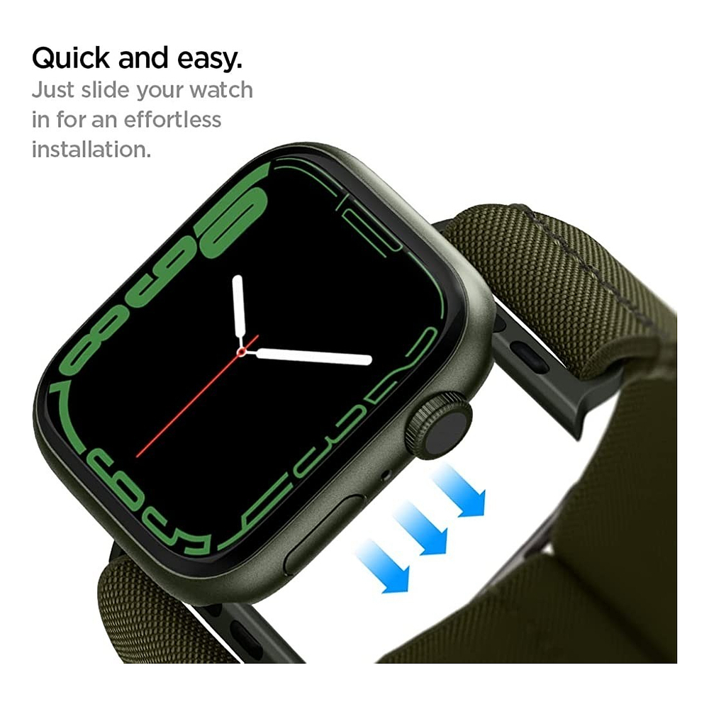 Correa De Nylon Spigen Para Apple Watch Serie 11 46mm Khaki 4