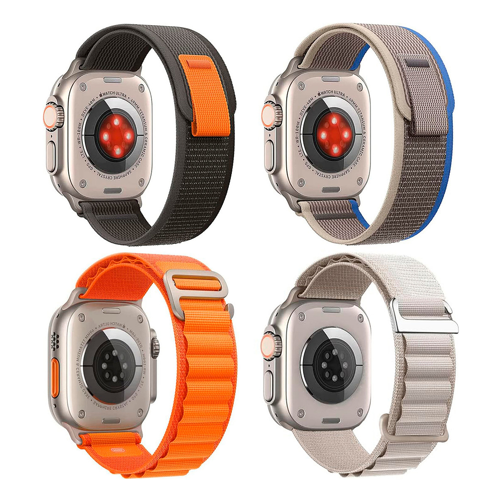 Correa De Nylon Para Apple Watch Serie 11 46mm 4-pack  1