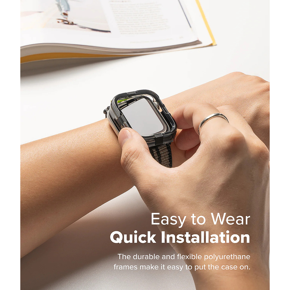 Case Ringke Fusion Bumper Para Apple Watch 11 46mm Black 5