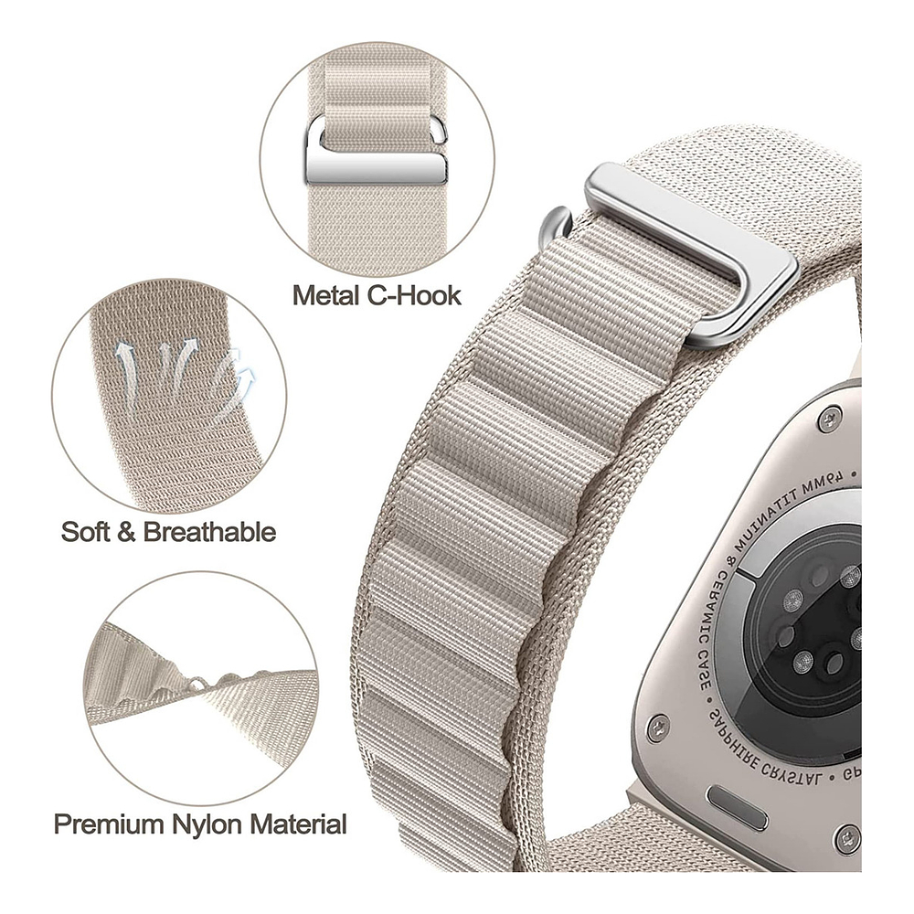 Correa De Nylon Para Apple Watch Serie 11 46mm 4-pack  3