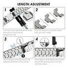 Correa Acero Inoxidable Para Apple Watch Serie 11 46mm Iron 9