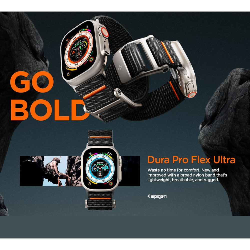 Correa Spigen Durapro Flex Ultra Para Apple Watch 11 46mm Ng 9