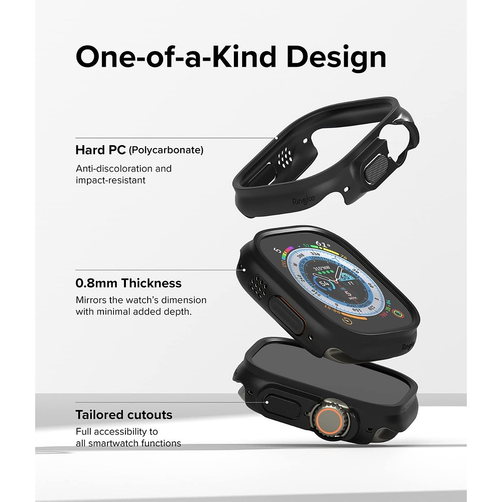 Case Ringke Slim Para Apple Watch Ultra 3ra Gen 49mm 2pack 3