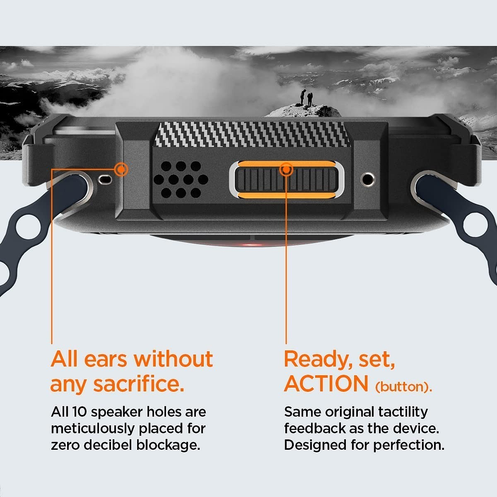 Case Spigen Rugged Armor Para Apple Watch Ultra 3ra Gen 49mm 5